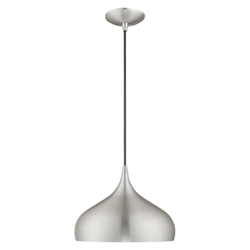 Livex Lighting Amador 1 - Light Pendant in  Brushed Aluminum