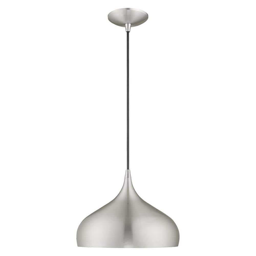 Livex Lighting Amador 1 - Light Pendant in  Brushed Aluminum