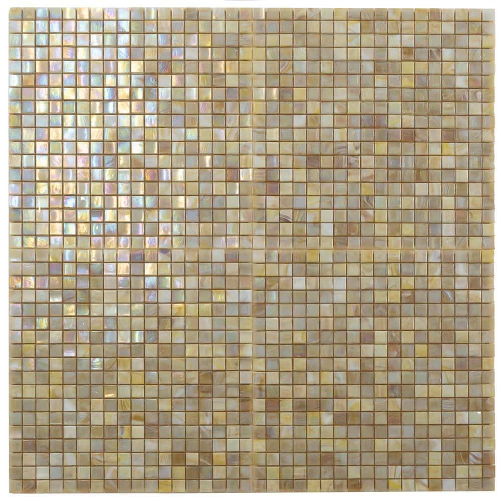 Skosh 0.6" x 0.6" Glass Grid Mosaic Wall & Floor Tile