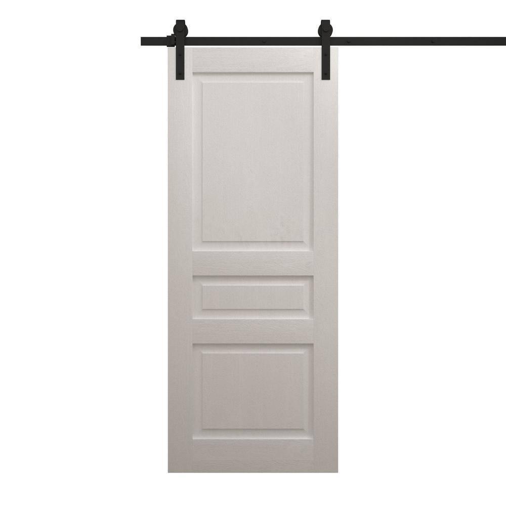 SARTODOORS Modern Barn Door | Ego 5012 | Rail Track Heavy Hardware Set | Solid Panel Interior Doors