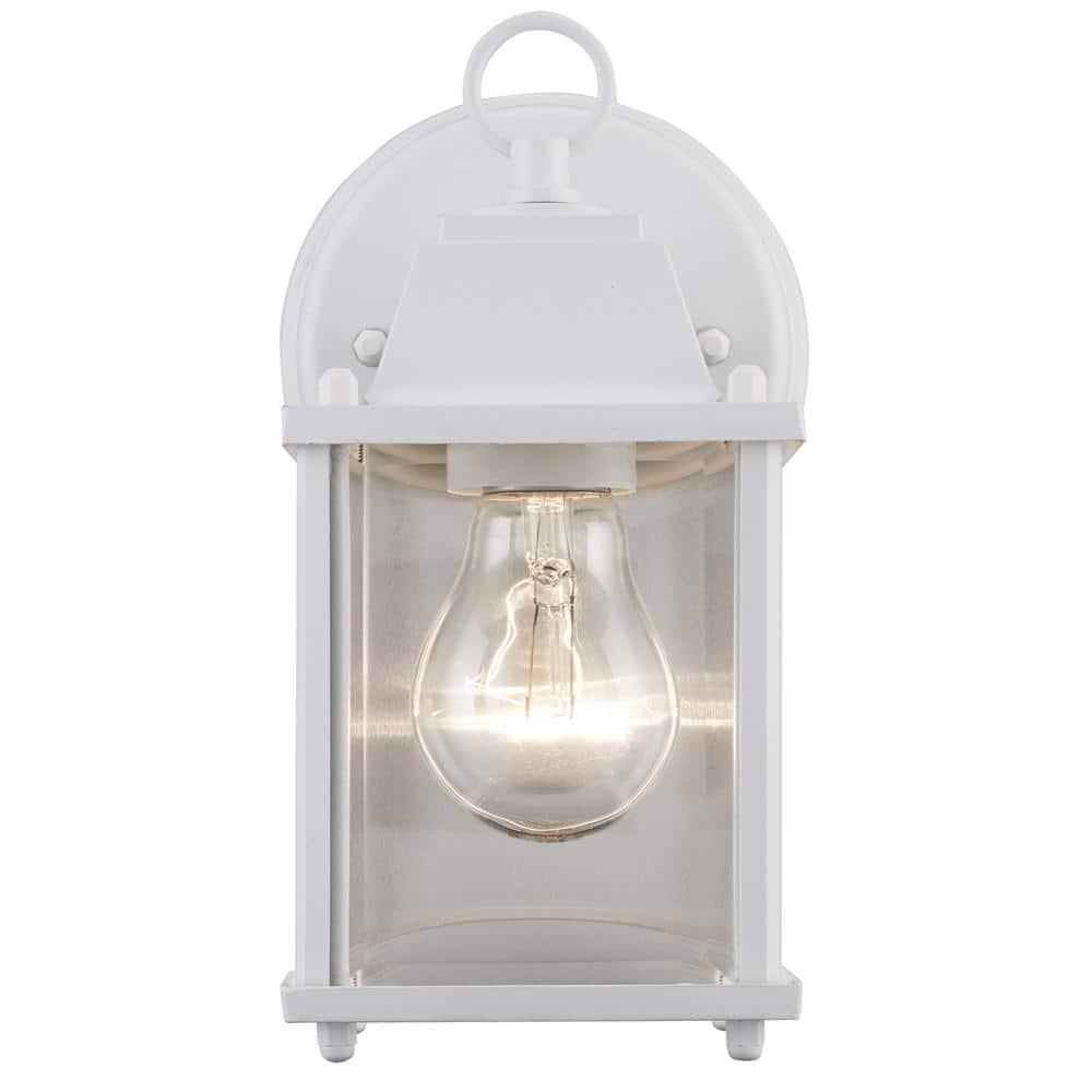 Trans Globe Lighting 40455 Purisima Mission 1 Light Lantern Outdoor Wall Sconce - White
