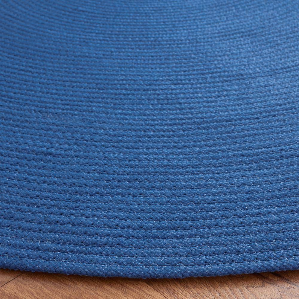 Braided BRD402 Hand Woven Area Rug - Dark Blue - 5' round - Safavieh.
