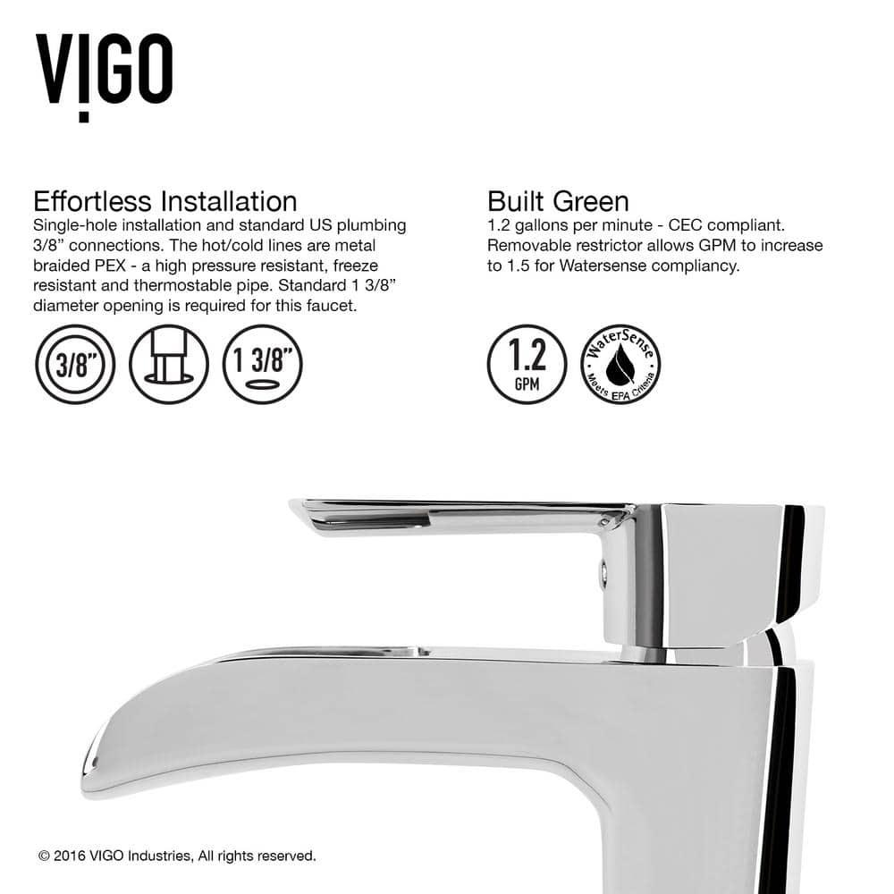 Niko 11" H Single Handle Vessel Sink Bathroom Faucetwith Pop-up Drain