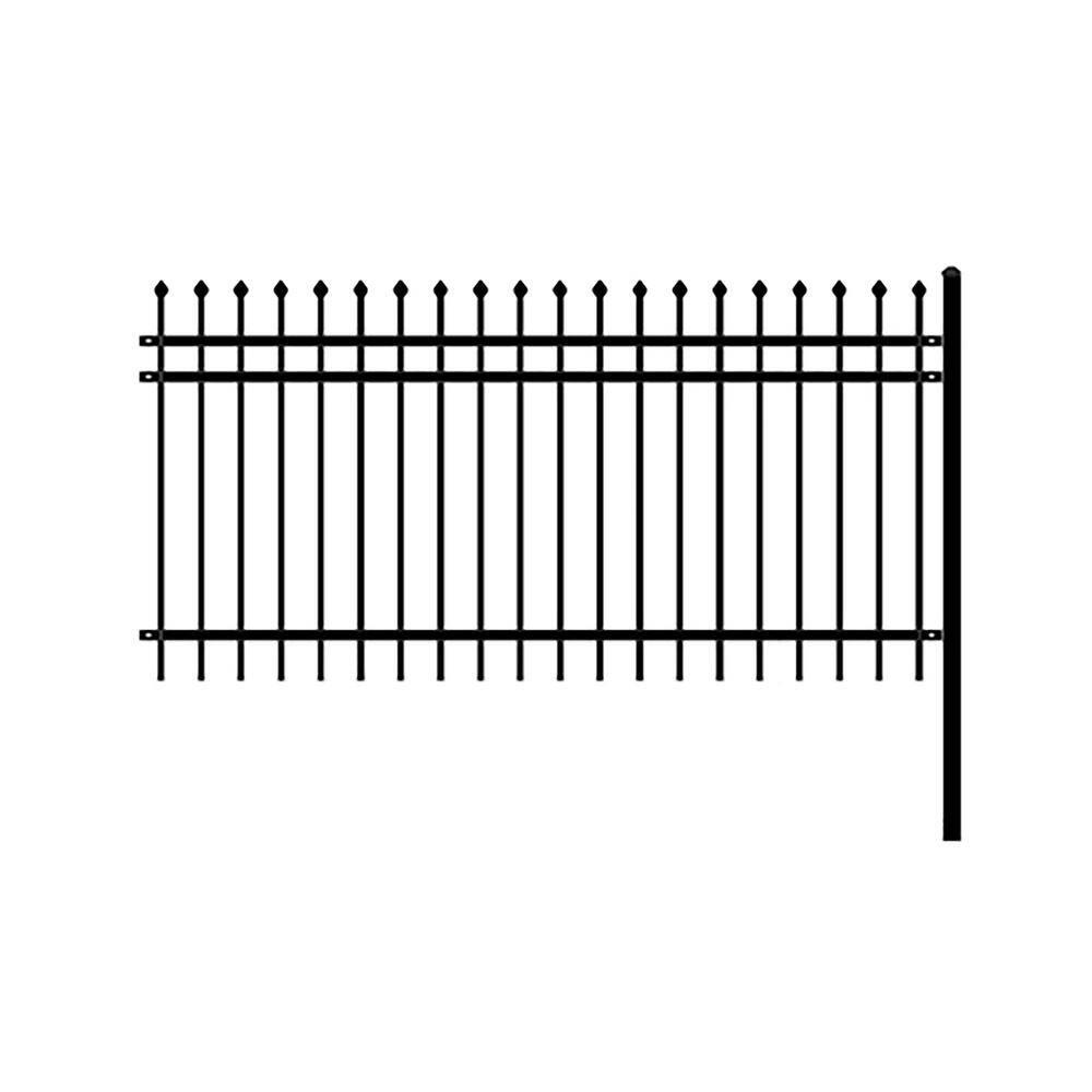 ALEKO 60'' H x 93'' W Black Stainless Steel Fencing