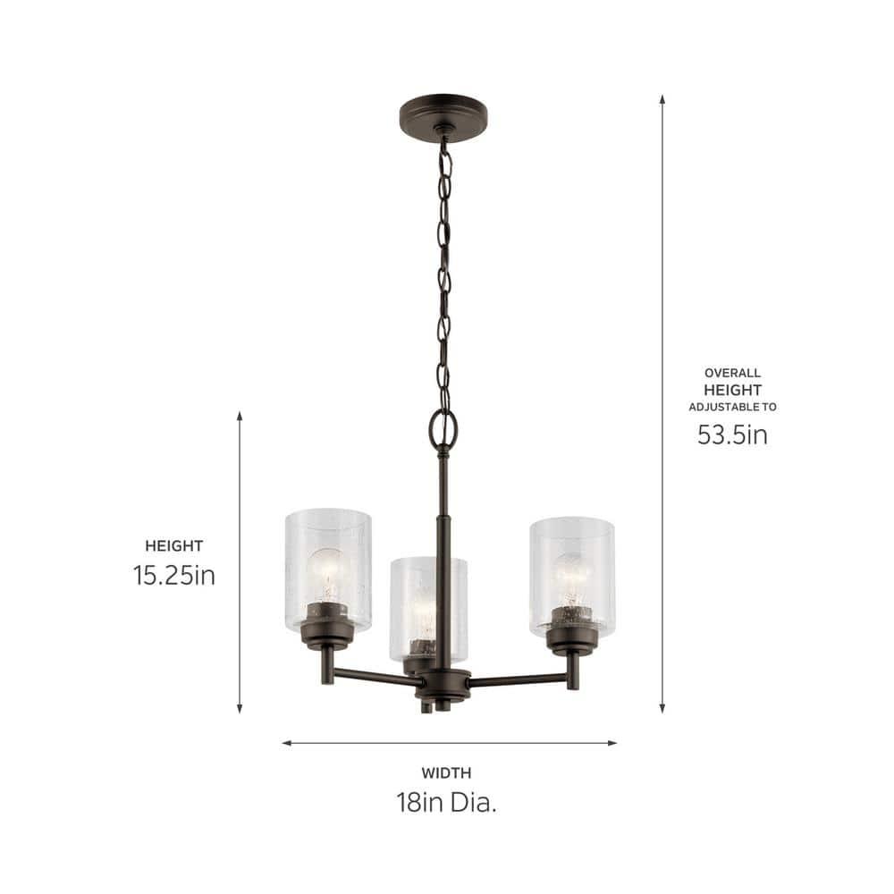 Winslow 3 - Light Classic / Traditional Chandelier