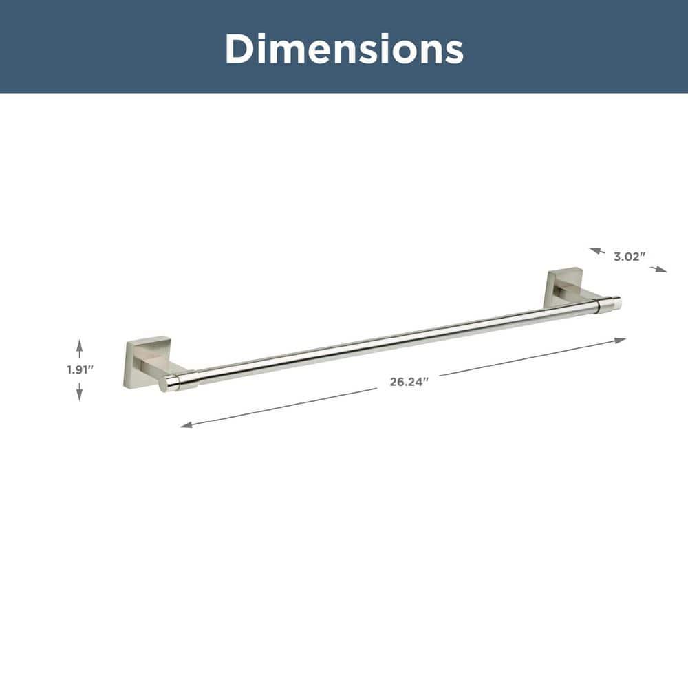 Franklin Brass Maxted 24" Wall Mounted Towel Bar MAX24-SN