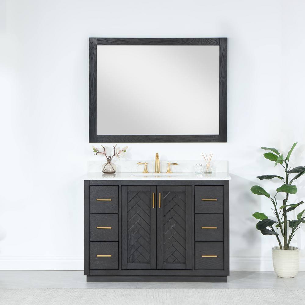 Ivy Wood Flat Wall Mirror