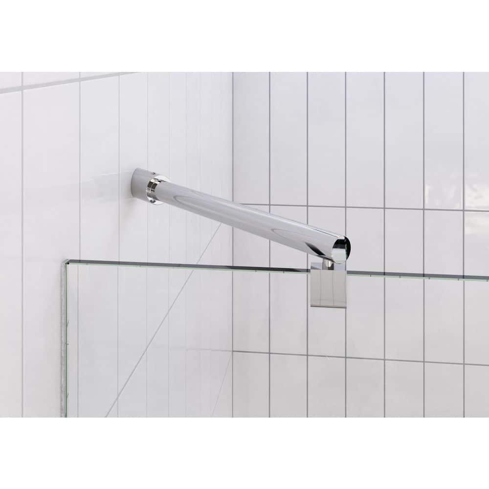 Glass Warehouse Halo 48.5 in. x 78 in. Frameless Glass Hinge Shower Door GW-GH-48-5-CH