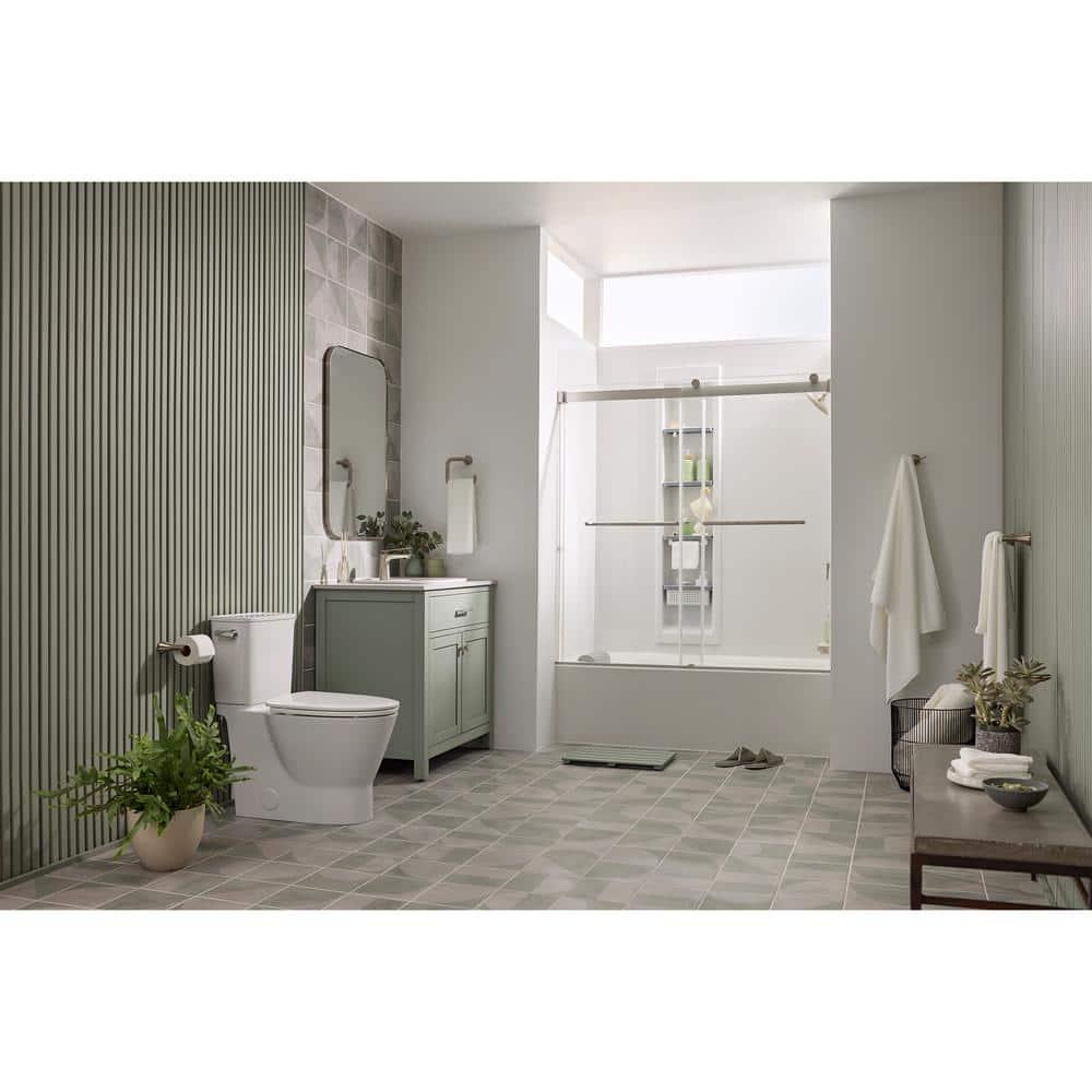 American Standard 7061190.295 Aspirations Towel Ring, Brushed Nickel