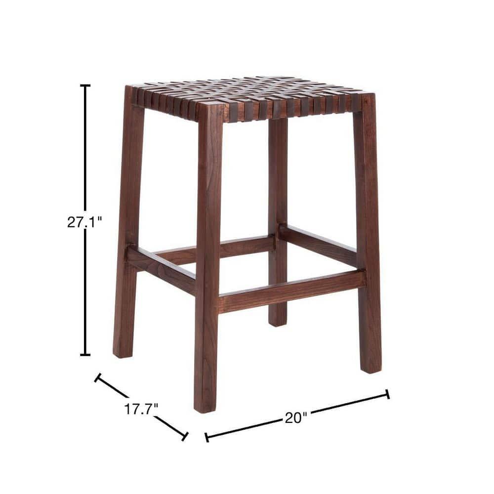 Capri Counter Stool - BST1009 - Brown/Brown - Safavieh