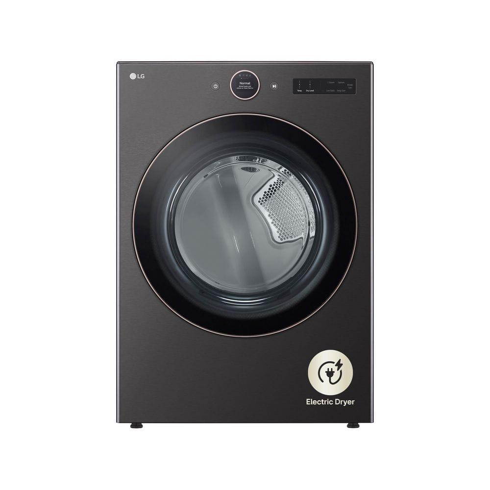 LG DLGX6701B 7.4 Cu. Ft. Black Stainless Front Load Stackable Smart Gas Dryer