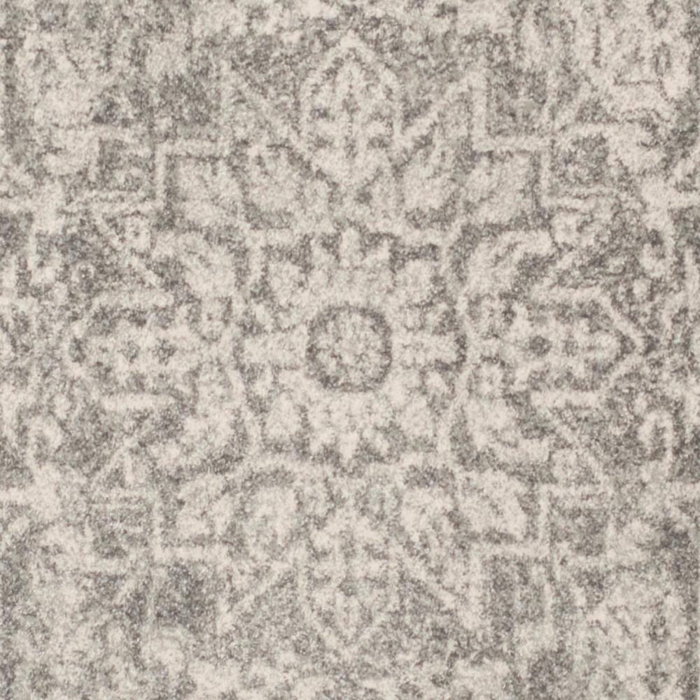 Evoke EVK256 Power Loomed Indoor Area Rug - Silver/Ivory - 6'7"x6'7" - Safavieh
