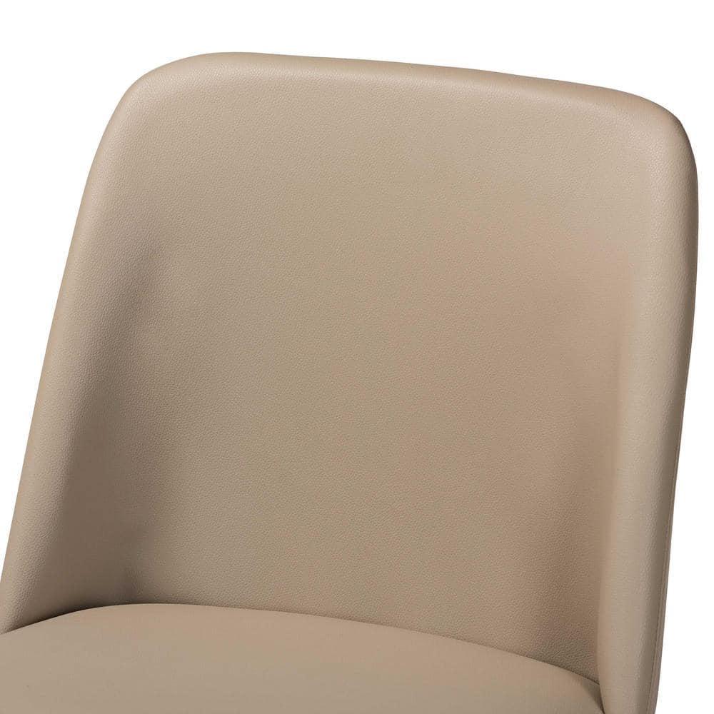 George Oliver Eli 18'' H Faux Leather Upholstered Side Chair (Set of 2)