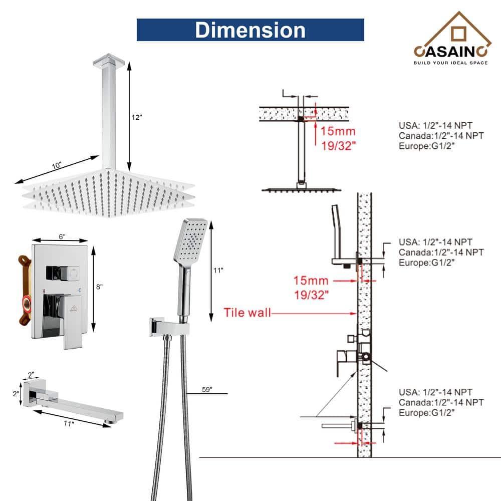 All-In-One Kit with Rough in-Valve