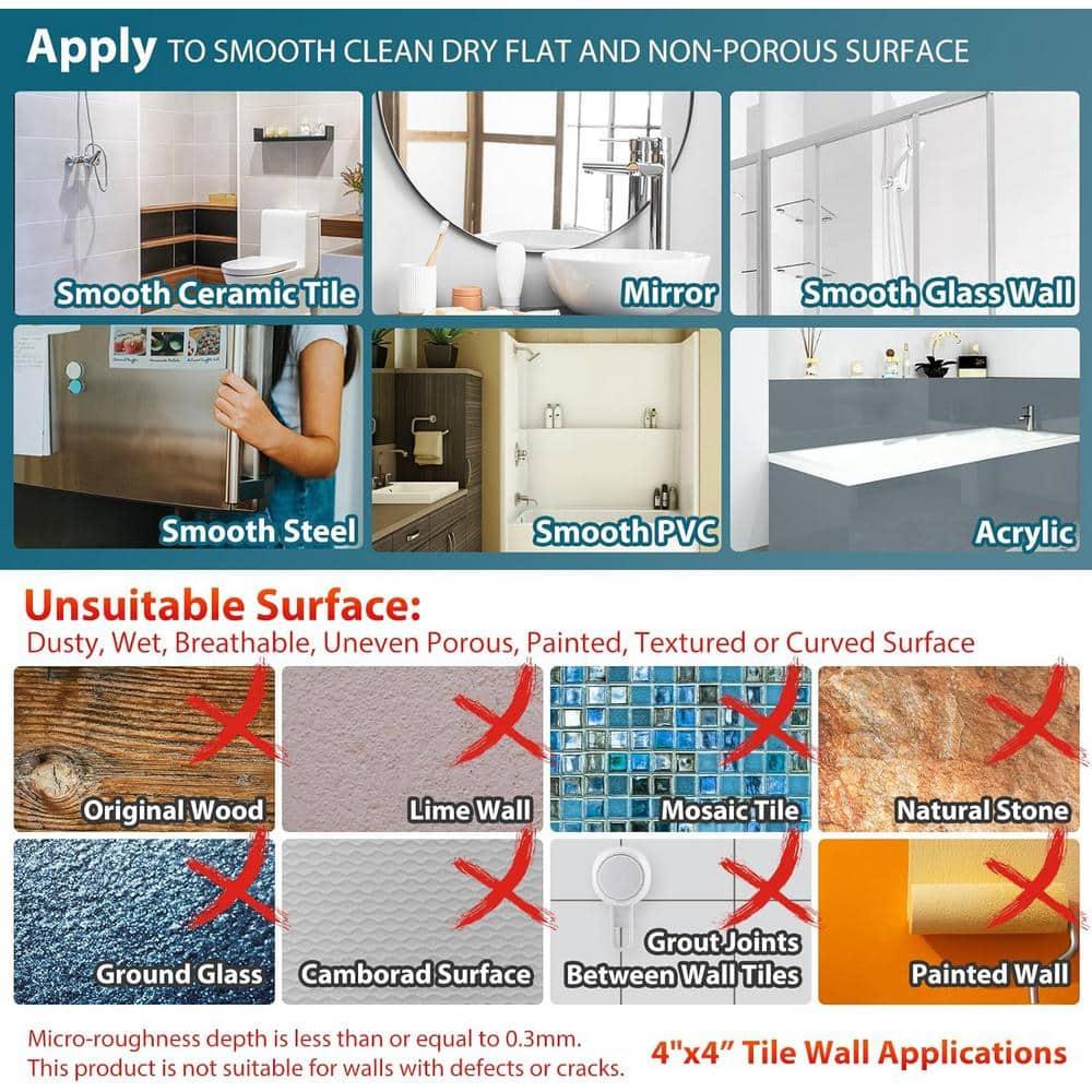 TAILI Shower Grab Bar 2 Pack Suction Grab Bars for Bathtubs and Showers, Heavy Duty Shower Handle Removable Bathroom Safety Grip for Seniors and Elderly, Shower Handrails No Drilling Waterproof, Blue