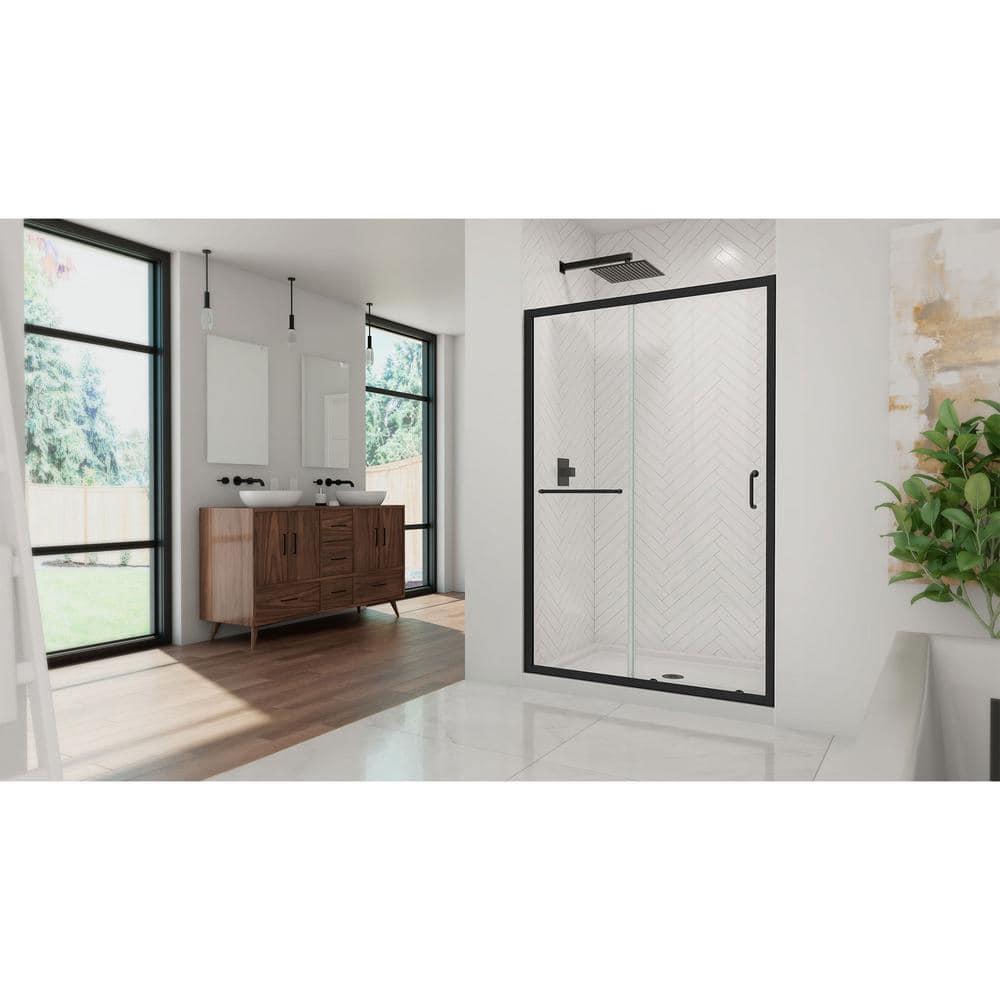 Infinity-Z 48" x 74.75" Clear Sliding Shower Door