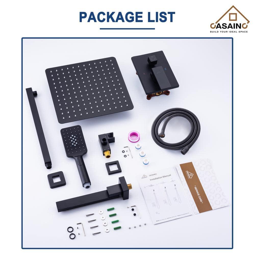 Shower Faucets & Systems All-In-One Kit with Rough in-Valve