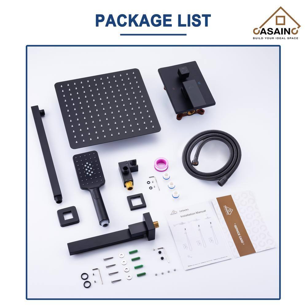 Shower Faucets & Systems All-In-One Kit with Rough in-Valve