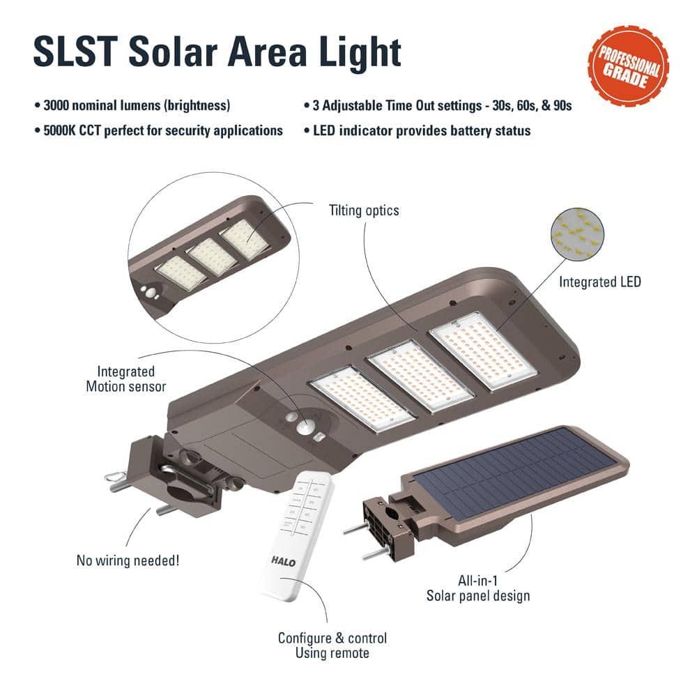 1 - Head LED Solar Powered Dusk to Dawn Outdoor Security Area Light with Motion Sensor