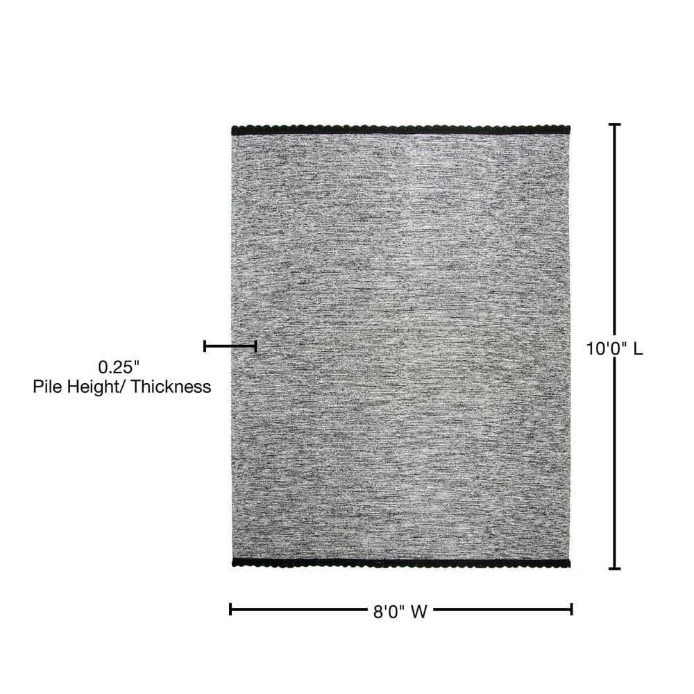 Montauk MTK615 Hand Woven Indoor Area Rug - Black - 8'x10' - Safavieh