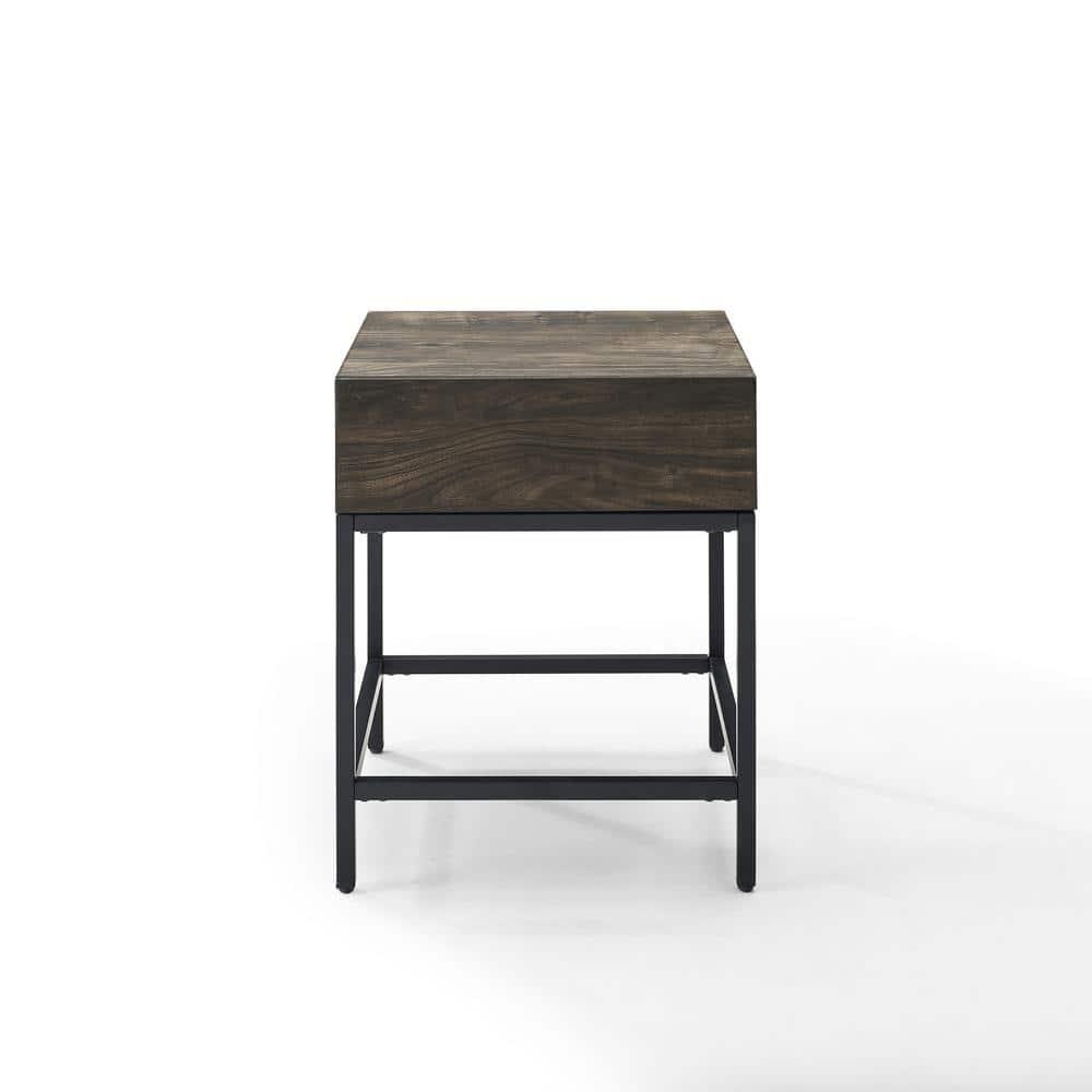 Crosley Jacobsen 1 Drawer End Table in Brown Ash