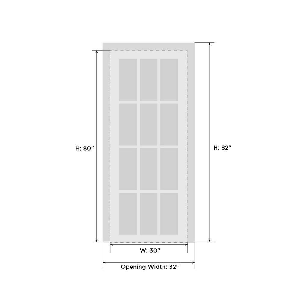 SARTODOORS Solid Wood Paneled French Doors
