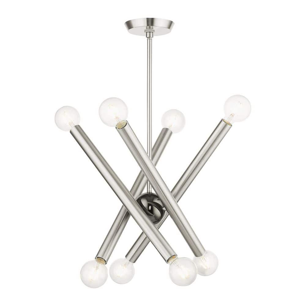 Livex Lighting Stafford 8 - Light Chandelier in  Brushed Nickel