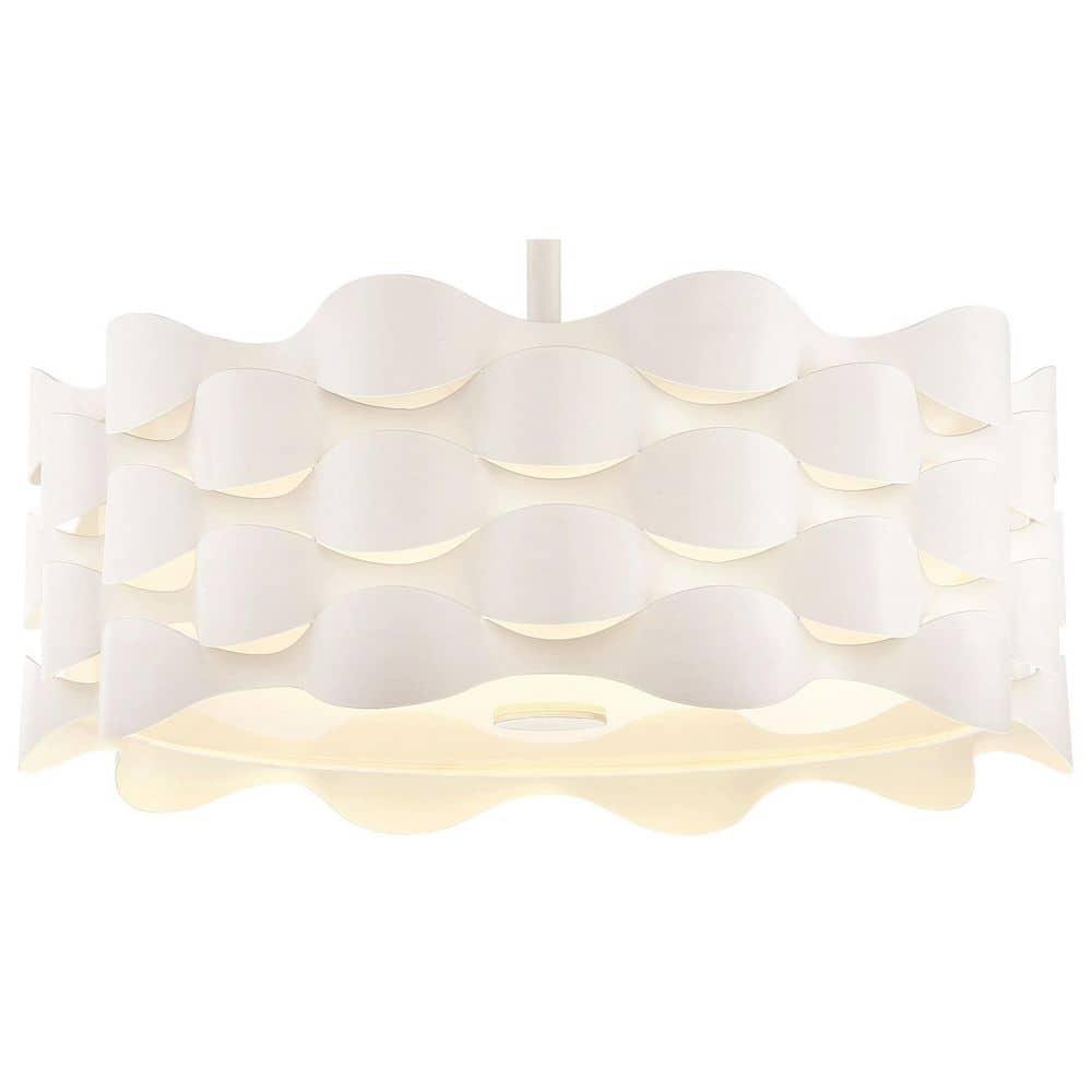 Rickey Single Light Fabric LED Semi Flush Mount