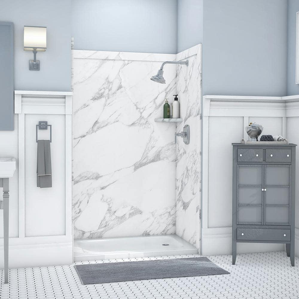FlexStone Elegance 3-Panel 48"W x 36"D x 80"H Alcove Shower Surround