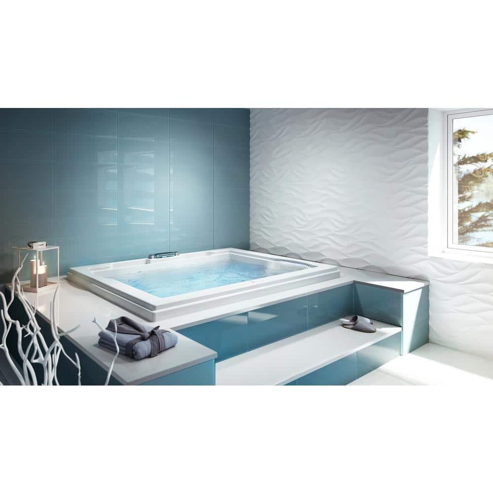 Fuzion® 71.75" x 59.75" Whirlpool Bathtub with Light and Heater