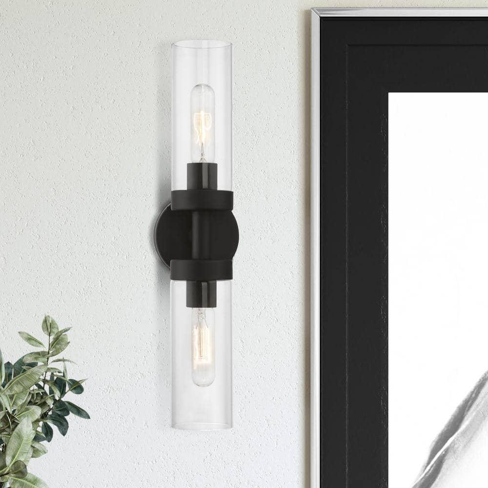 Livex Lighting Ludlow 2 - Light Vanity in  Black