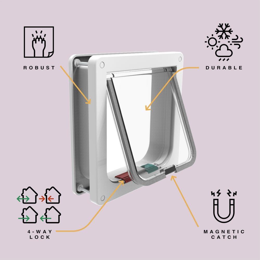 Hakuna Pets Hakuna Plastic Door Mounted Pet Door