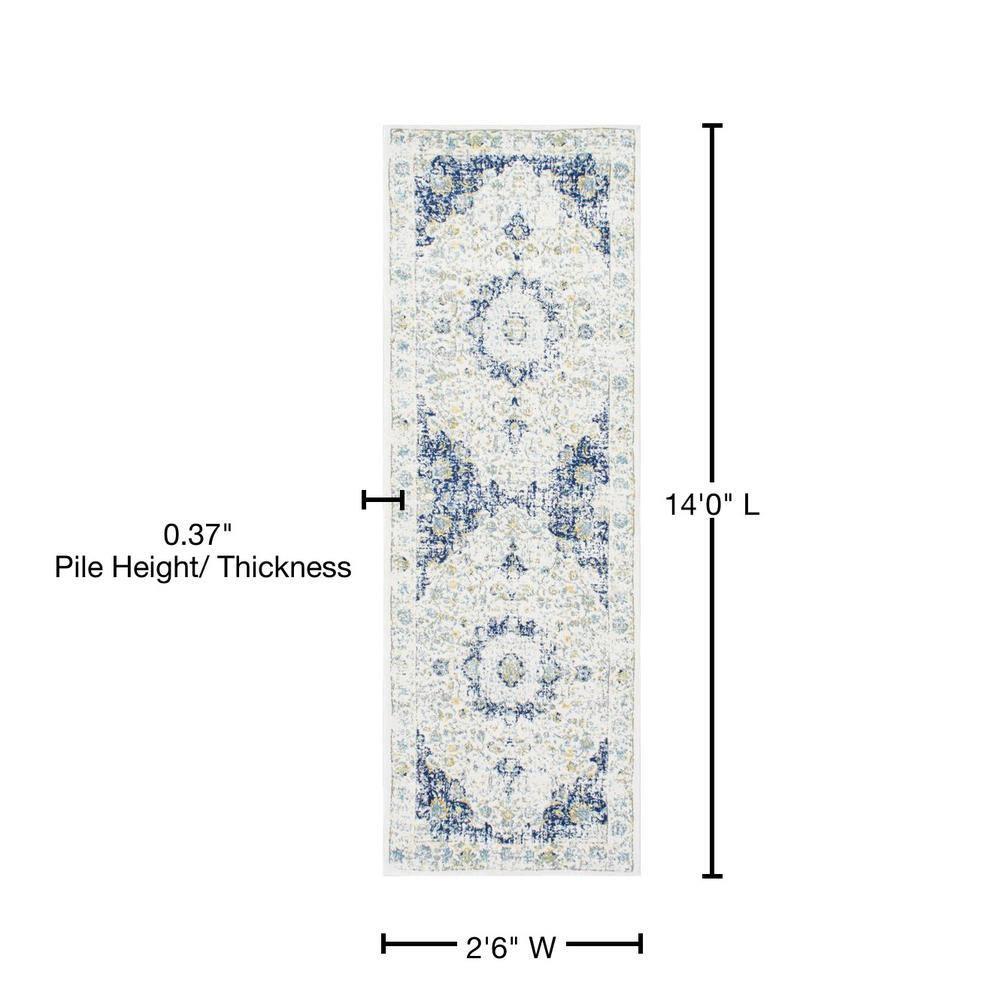 Nuloom Verona Vintage Persian Indoor Area Rug, Runner 2' 6" x 14', Blue