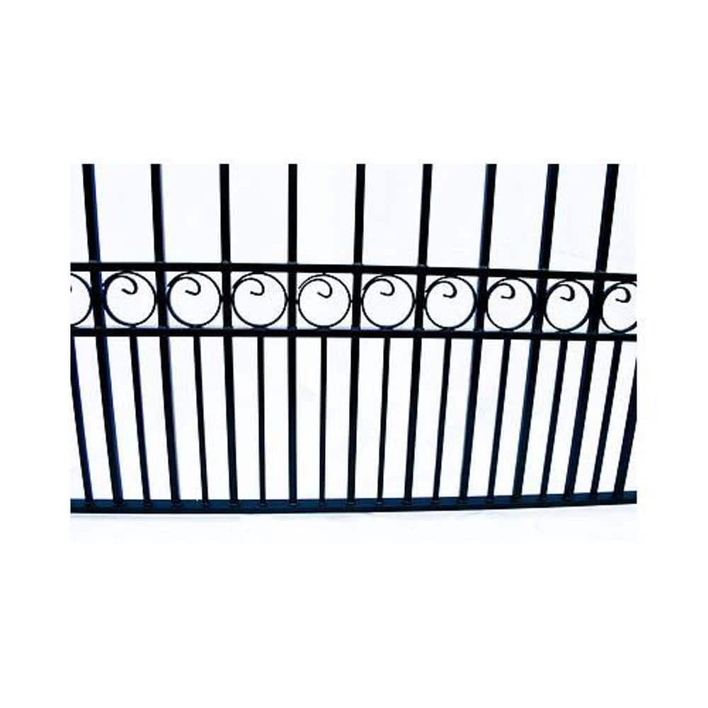 ALEKO ALEKO® Paris Style Single Slide Steel Driveway Gate with AC1400 Gate Opener