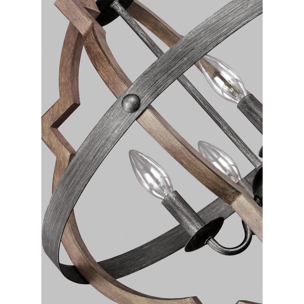 Stardust Chrome Quatrefoil 4-Light Incandescent Pendant