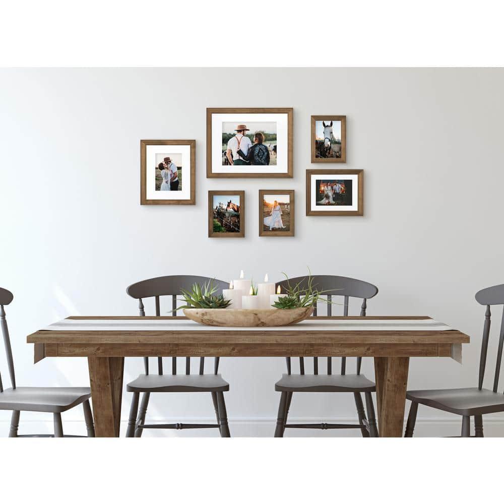 Kate and Laurel 11 x 14 Distressed Picture Frame 6 Count