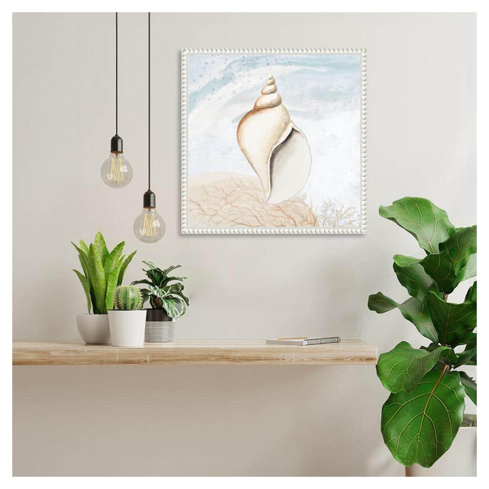 Amanti Art Ocean Oasis Tropical Seashell I by Patricia Pinto Canvas Wall Art Print Framed 16 x 16-in.