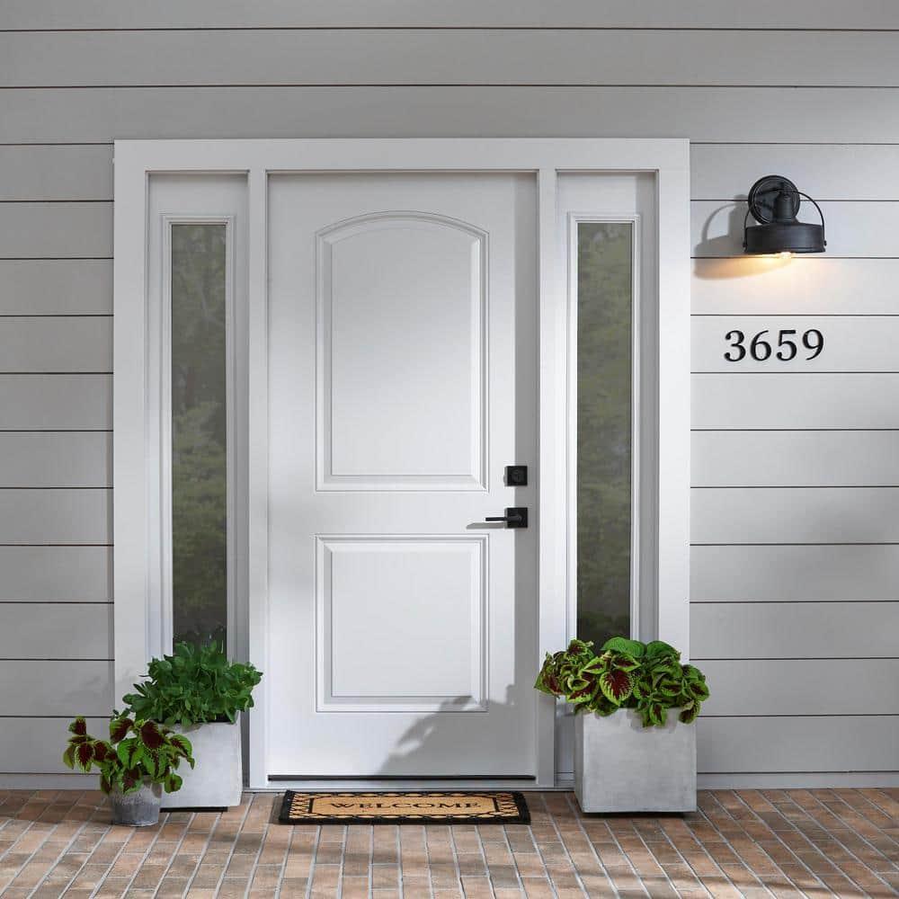 HASWARE House Number Sign 4 inch Modern Door Numbers Signage Plaque Street Home Address Numerals Zinc Alloy (7, Black)
