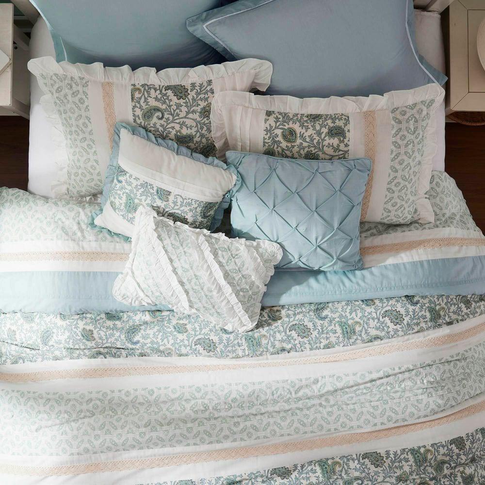 Madison Park Dawn 9 Piece Cotton Percale Comforter Set