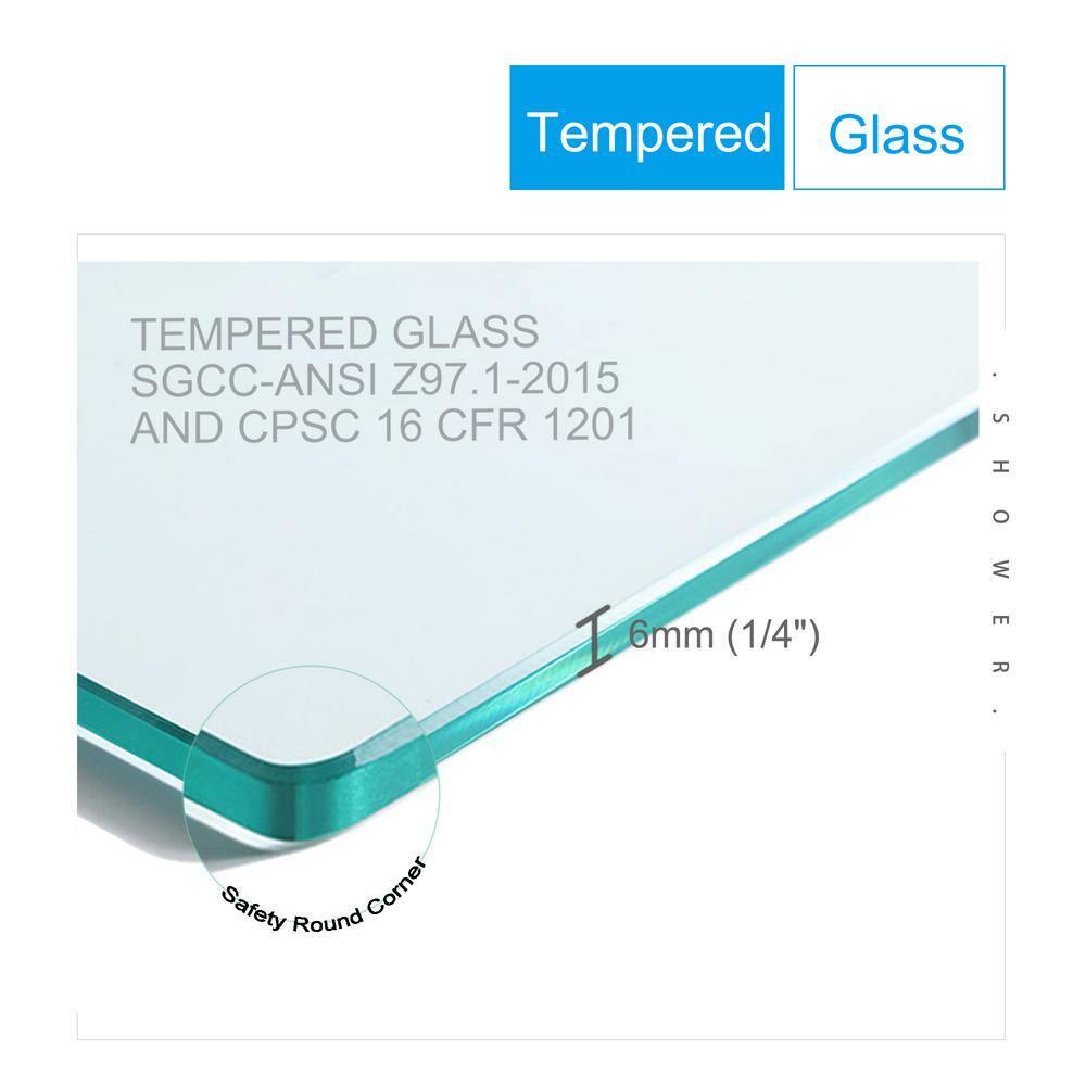 Matte White Semi-Frameless Neo-Angle Pivot Shower Enclosure