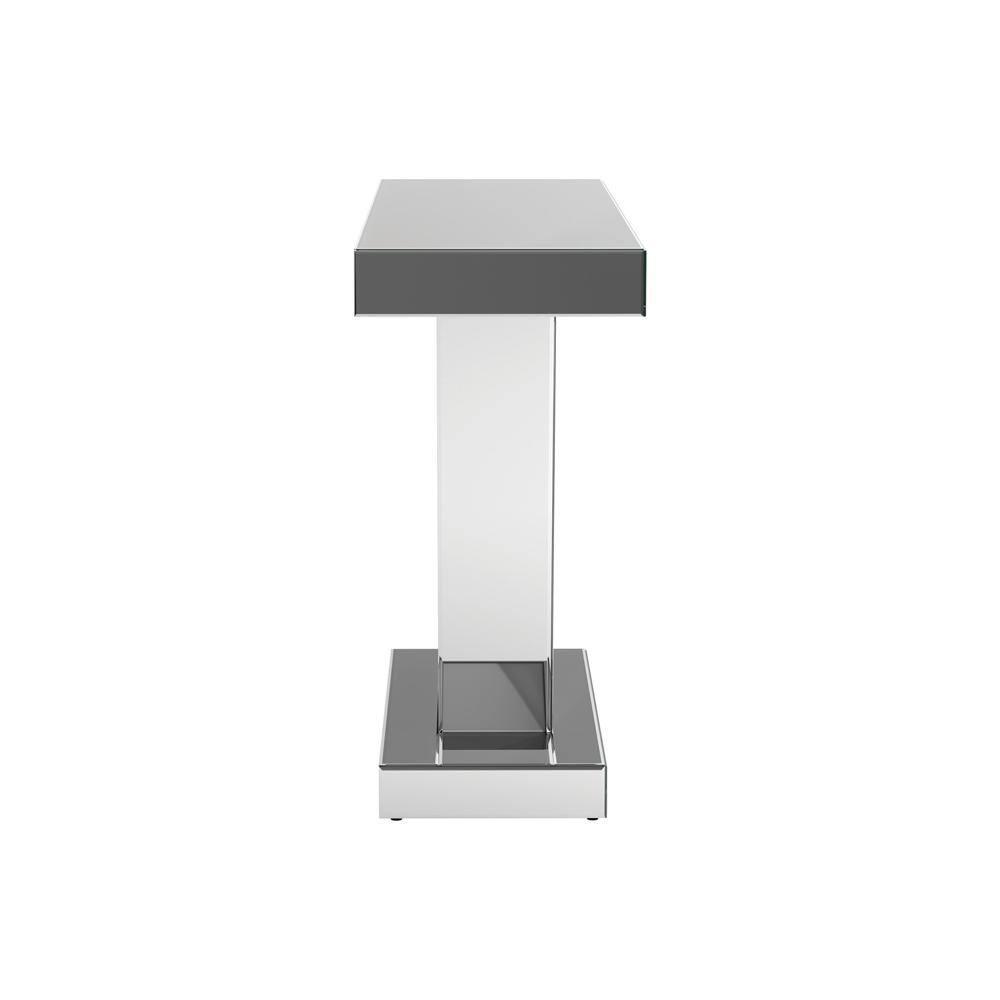 Coaster Crocus Modern Rectangular Glass Console Table Silver