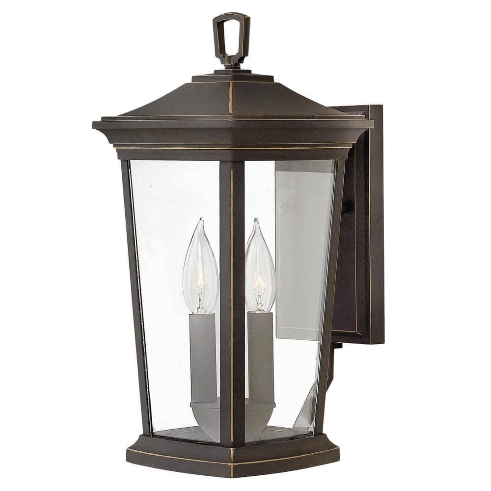 Oil Rubbed Bronze Outdoor Wall Lantern with Clear Glass