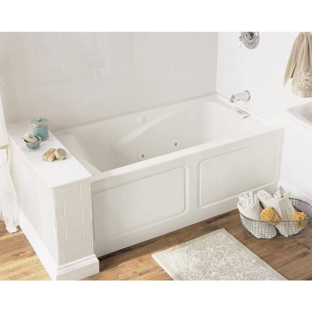 Evolution 60'' x 32'' Alcove / Tile In Soaking Fiberglass Bathtub