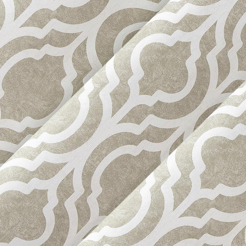 Sun Zero Eldon Gray Trellis Print Blackout Grommet Curtain Panel