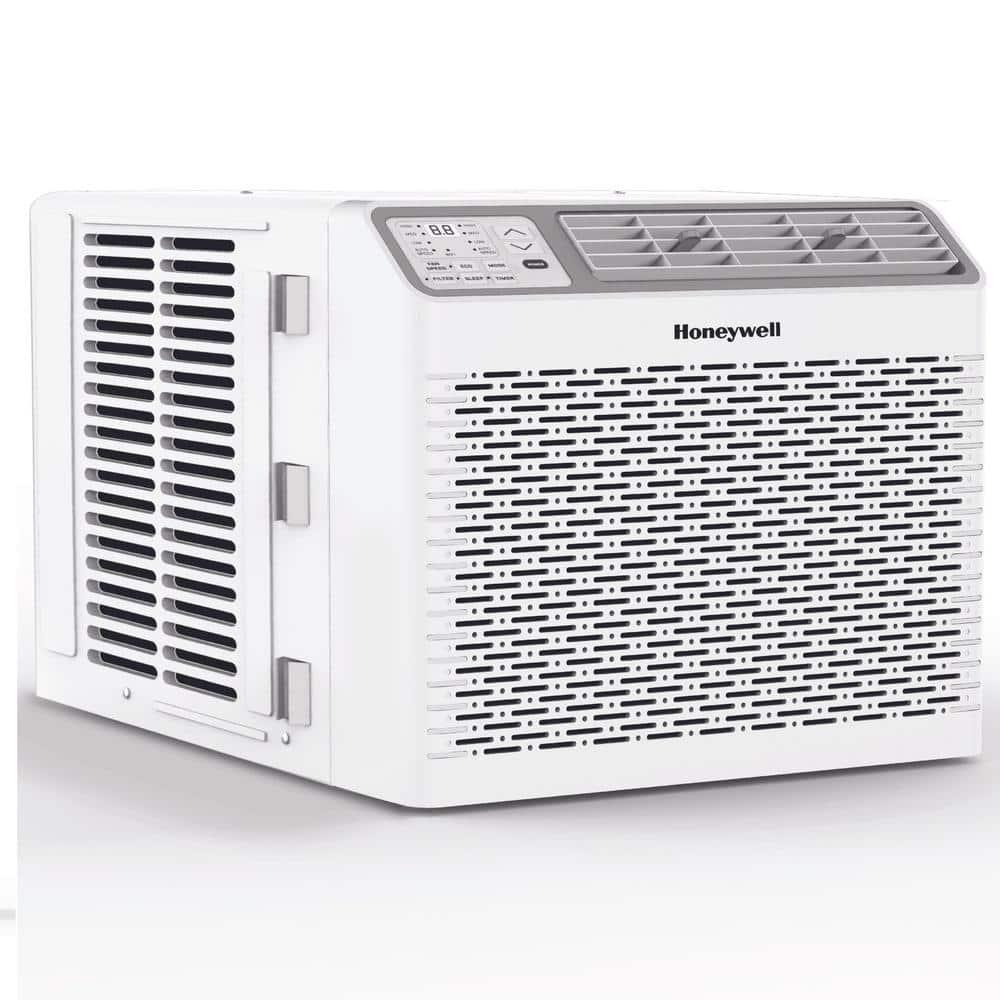 Honeywell 8,000 BTU Digital Window Air Conditioner, Remote, LED Display, 4 Modes, Eco, 350 sq ft Coverage