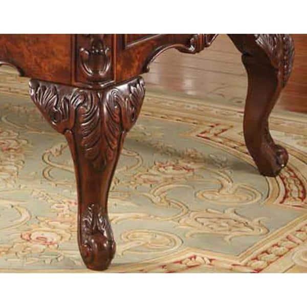 Best Master CDExecutive 72" Wood Office Desk With Hand Carved Designs in Cherry