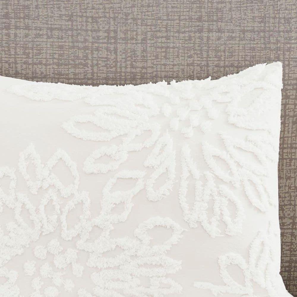 Kelly Clarkson Home Gwyneth 3 Piece Tufted Cotton Chenille Floral Duvet Cover Set