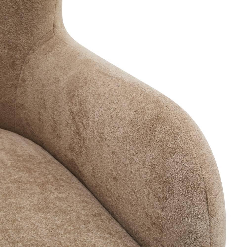 Christopher Knight Home Bacho Cozy Wingback Upholstered Accent Chair, Camel