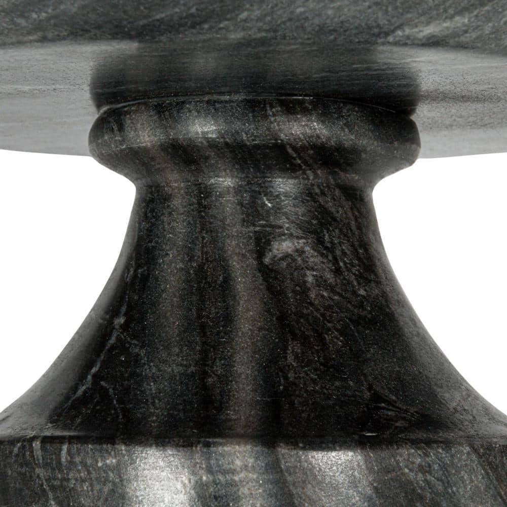 Bloomingville Marble Footed Pedestal Bowl, Grey