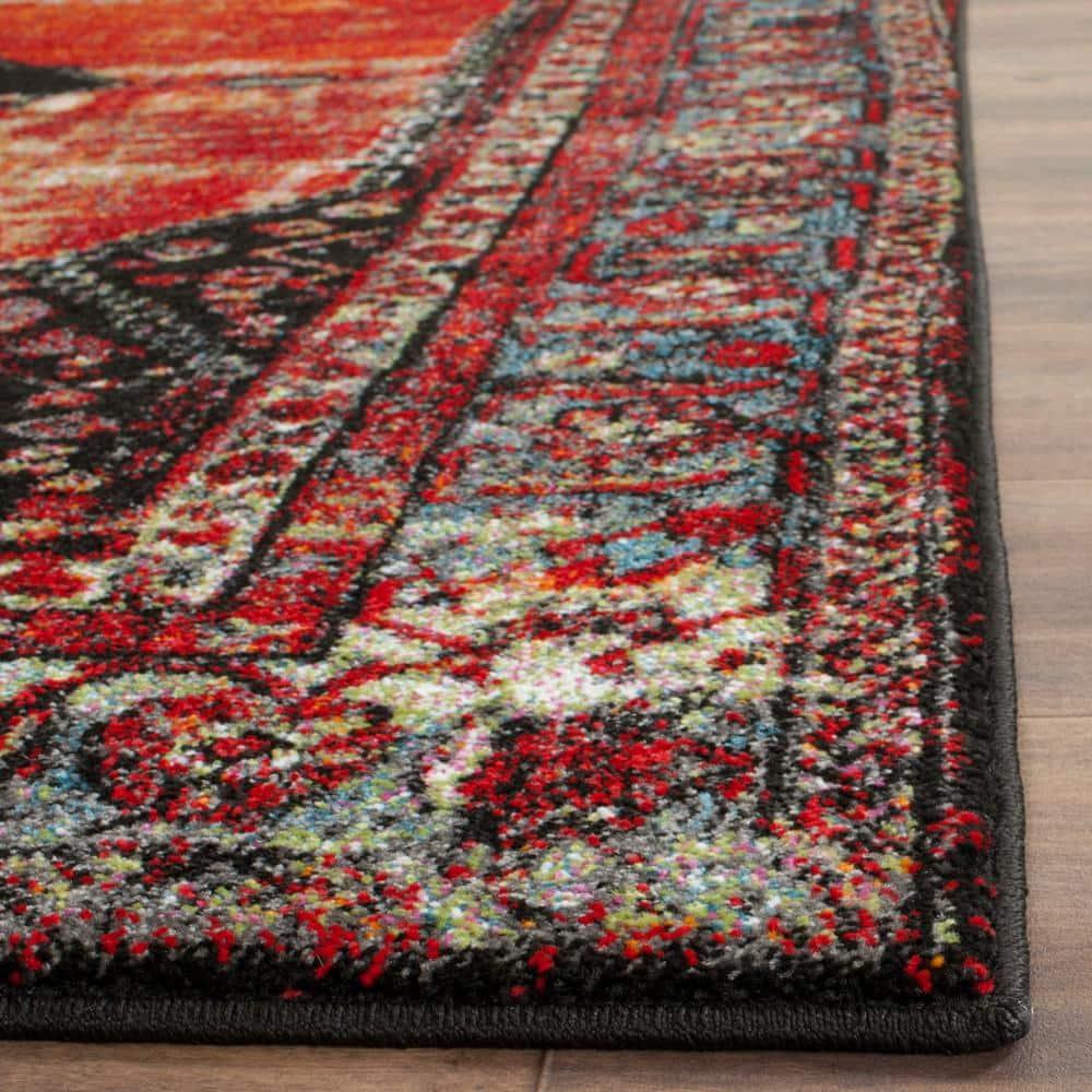 Vintage Hamadan VTH217 Power Loomed Indoor Runner Rug - Orange/Multi - 2'3"x10' - Safavieh.
